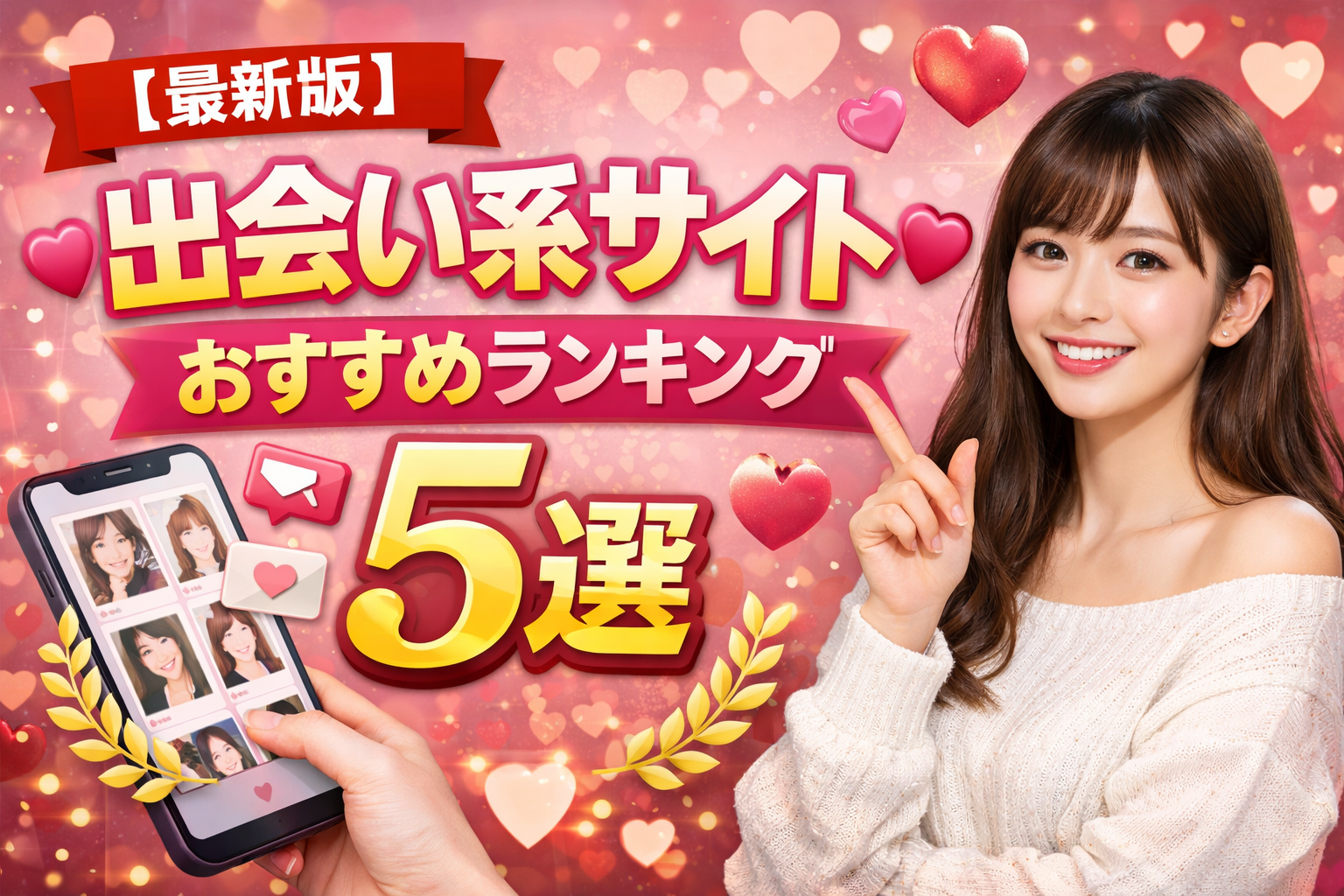 【最新版】出会い系サイトおすすめランキング5選